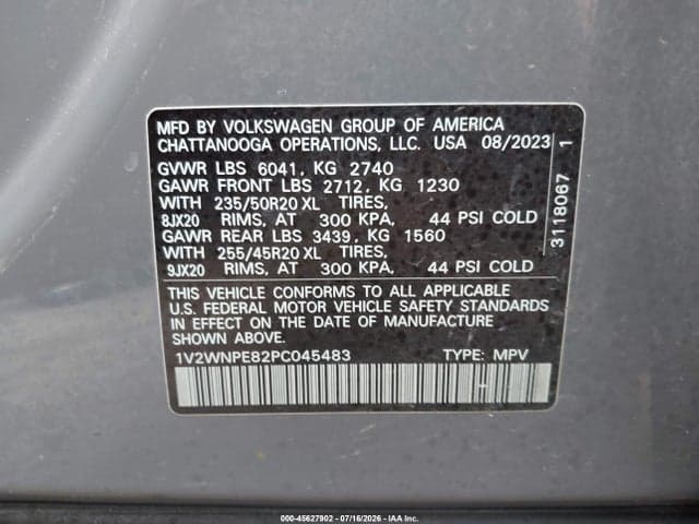 2023 VOLKSWAGEN ID.4 AWD PRO S 9