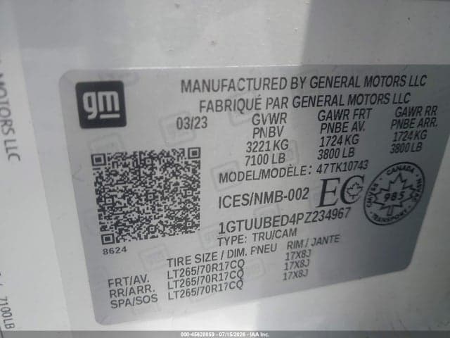 2023 GMC SIERRA 1500 SLE 9
