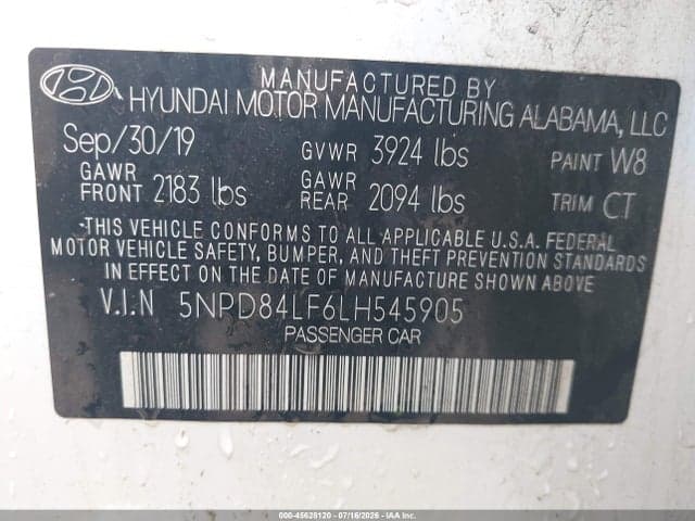 2020 HYUNDAI ELANTRA SEL 9