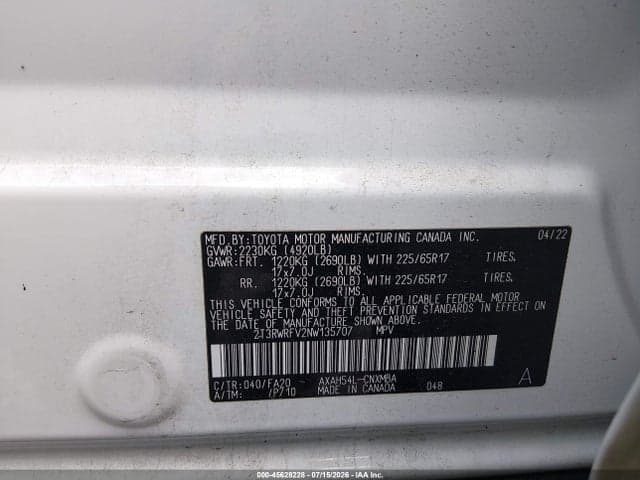 2022 TOYOTA RAV4 HYBRID XLE 9