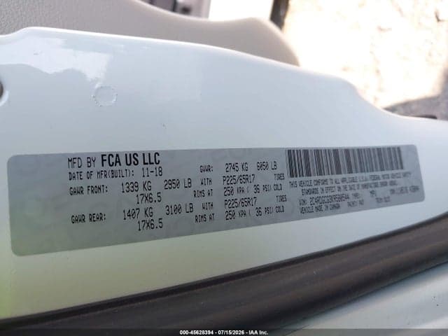2019 DODGE GRAND CARAVAN SXT 9