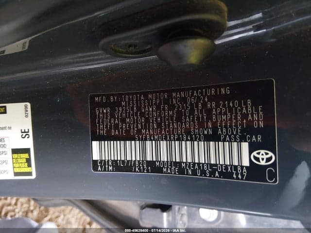 2024 TOYOTA COROLLA LE 9