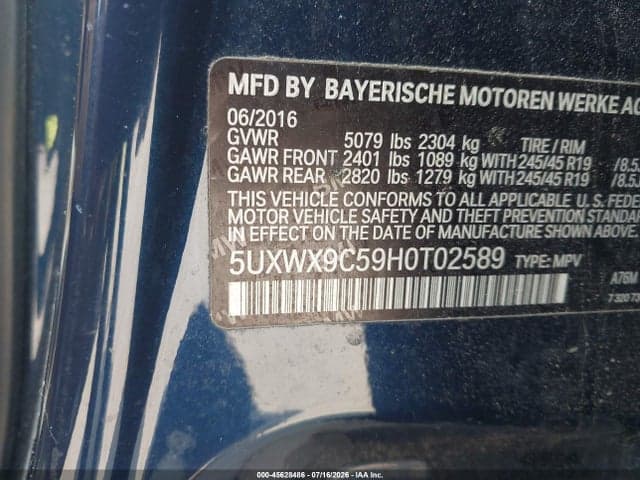 2017 BMW X3 XDRIVE28I 9