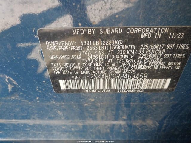 2024 SUBARU FORESTER WILDERNESS 9
