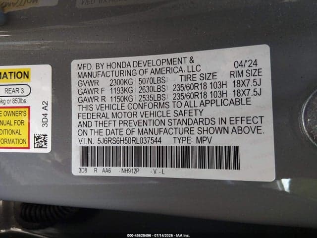 2024 HONDA CR-V HYBRID SPORT 9