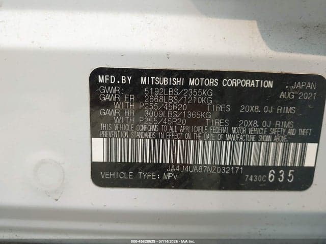 2022 MITSUBISHI OUTLANDER 9