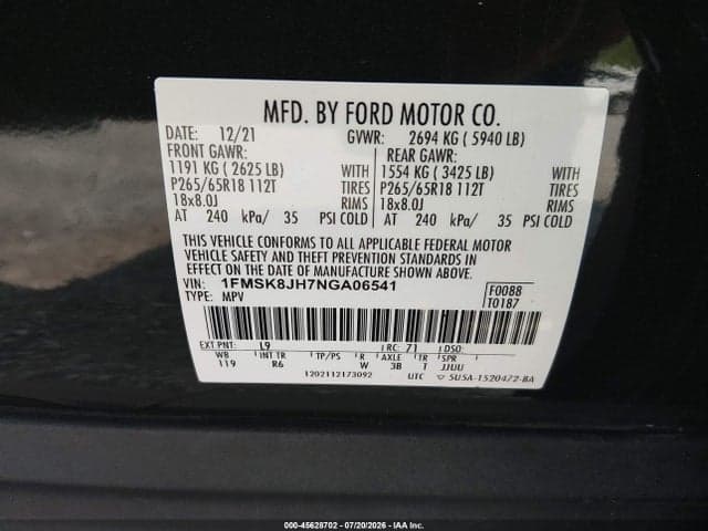 2022 FORD EXPLORER TIMBERLINE 9