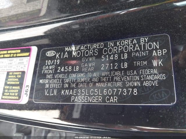 2020 KIA STINGER GT 9