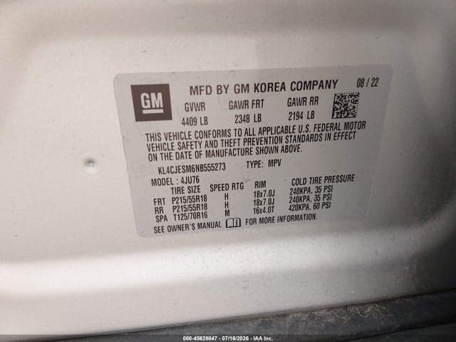 2022 BUICK ENCORE AWD PREFERRED 9