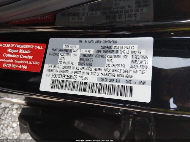 2019 MAZDA CX-5 GRAND TOURING 9
