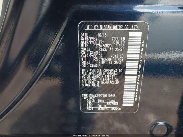2016 INFINITI QX80 9