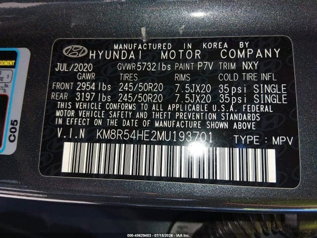 2021 HYUNDAI PALISADE LIMITED 9