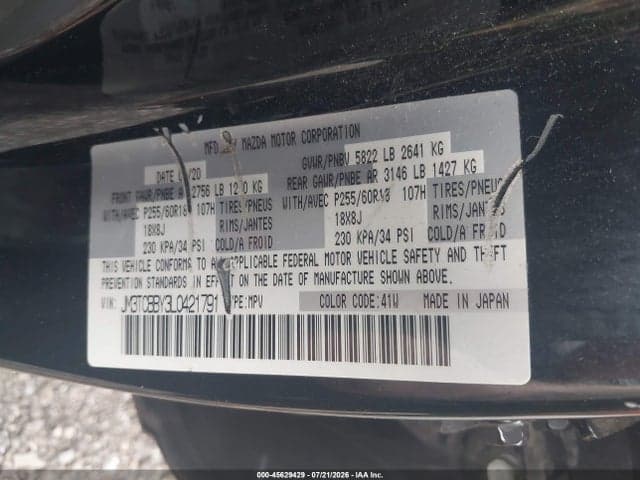 2020 MAZDA CX-9 SPORT 9