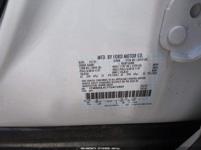 2026 FORD EXPLORER TREMOR 9