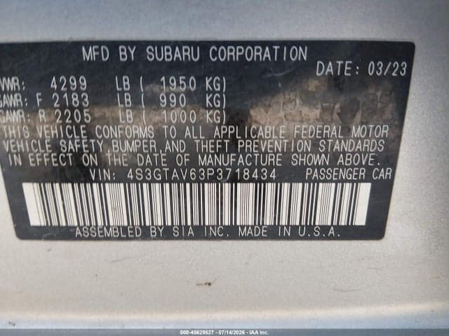 2023 SUBARU IMPREZA PREMIUM 5-DOOR 9