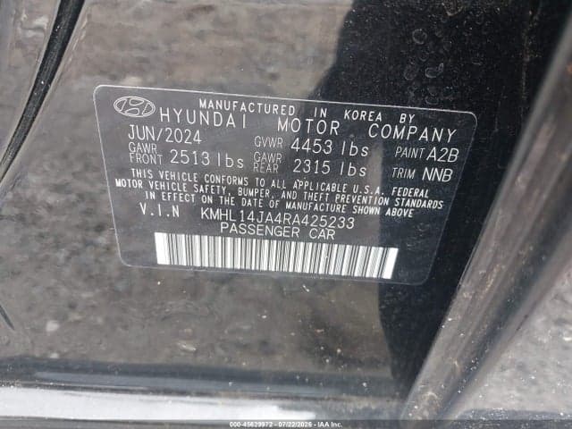 2024 HYUNDAI SONATA SEL 9