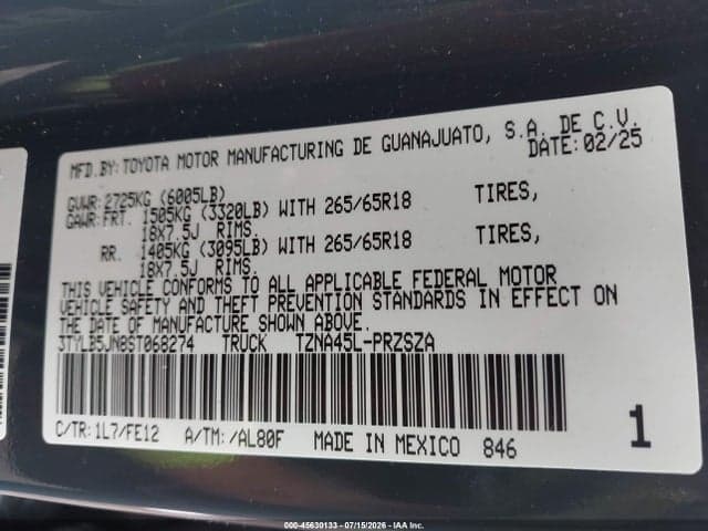 2025 TOYOTA TACOMA TRD SPORT 9