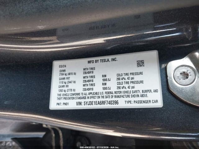 2024 TESLA MODEL 3 9