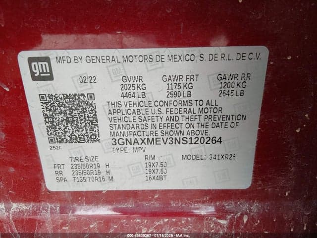2022 CHEVROLET EQUINOX FWD RS 9