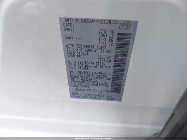 2026 NISSAN PATHFINDER SV 9