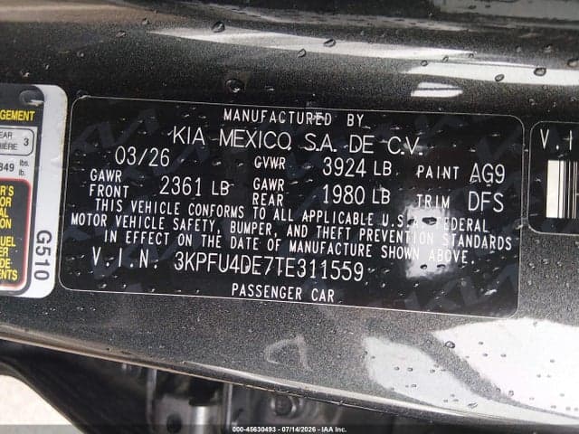2026 KIA K4 EX 9