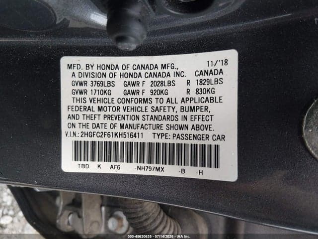 2019 HONDA CIVIC LX 9