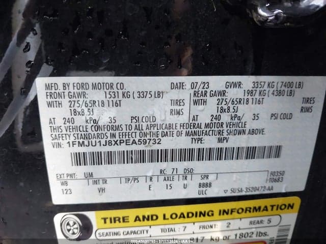 2023 FORD EXPEDITION XLT 9