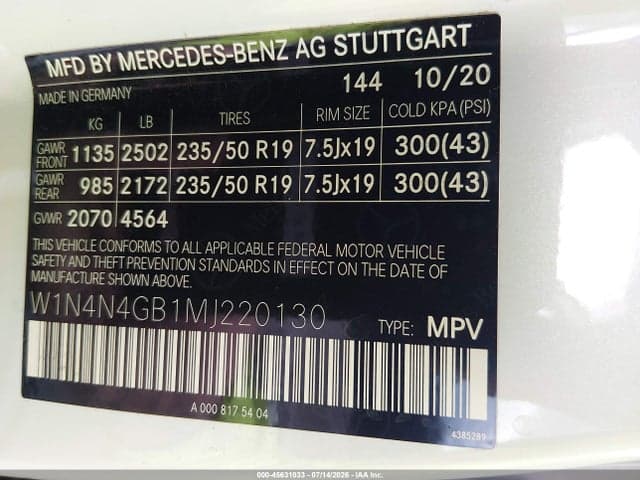 2021 MERCEDES-BENZ GLA 250 9