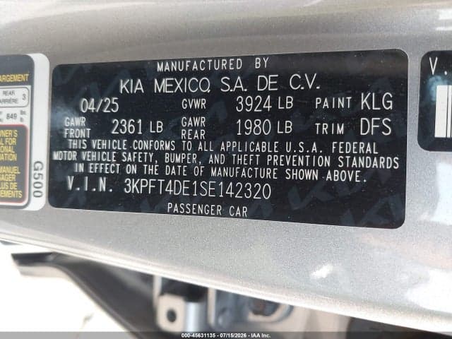 2025 KIA K4 LXS 9