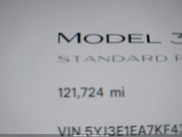 2019 TESLA MODEL 3 LONG RANGE/MID RANGE/STANDARD RANGE/STANDARD RANGE PLUS 15