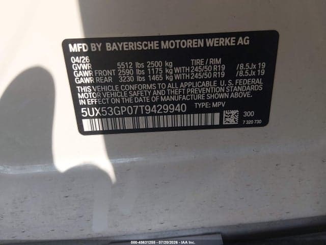 2026 BMW X3 30 XDRIVE 9