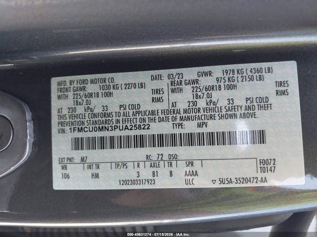 2023 FORD ESCAPE ST-LINE 9
