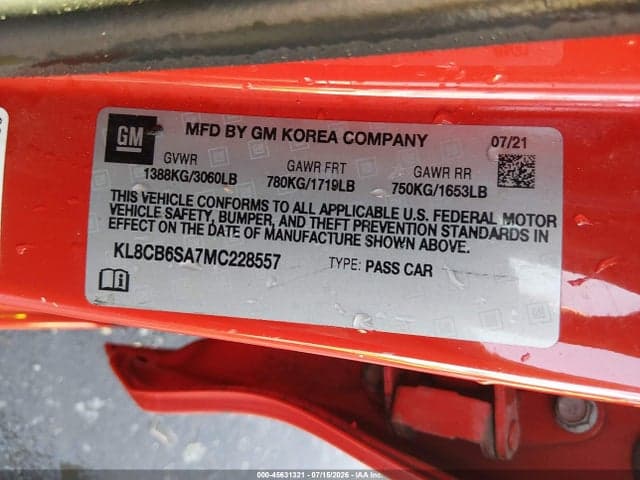 2021 CHEVROLET SPARK FWD LS AUTOMATIC 9