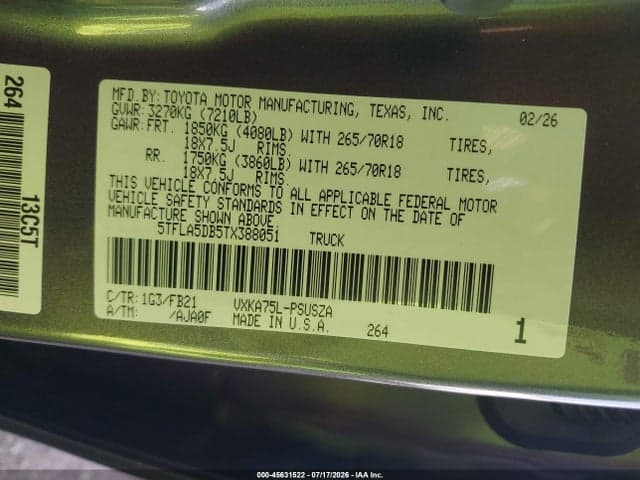 2026 TOYOTA TUNDRA SR5 CREWMAX 5.5' BED 9