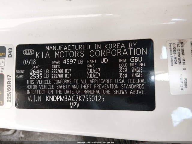 2019 KIA SPORTAGE LX 9