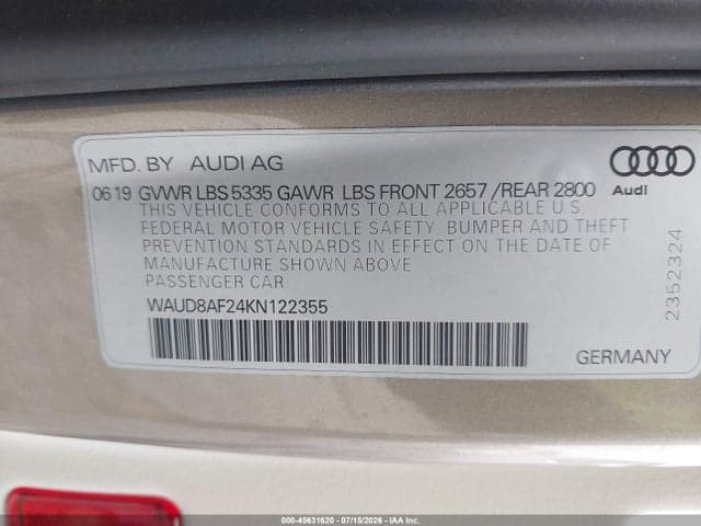2019 AUDI A6 45 PREMIUM 9
