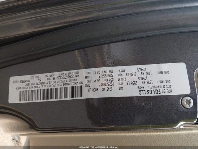 2019 DODGE GRAND CARAVAN SXT 9