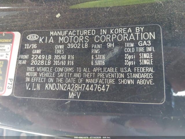 2017 KIA SOUL 9