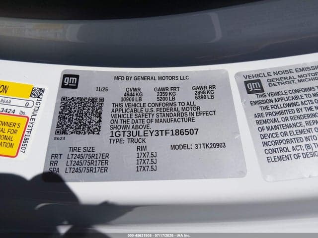 2026 GMC SIERRA 2500 HD , LONG BED, PRO, 4WD 8
