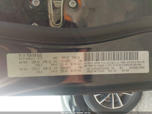 2017 DODGE JOURNEY SE 10