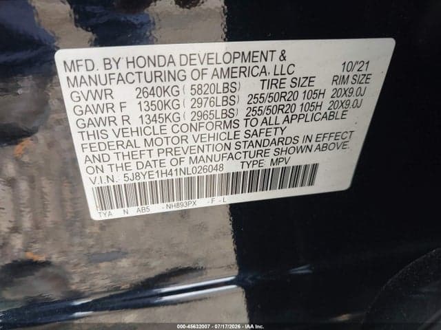 2022 ACURA MDX TECHNOLOGY PACKAGE 9