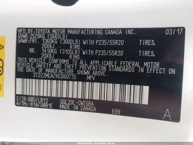 2017 LEXUS RX 350 9