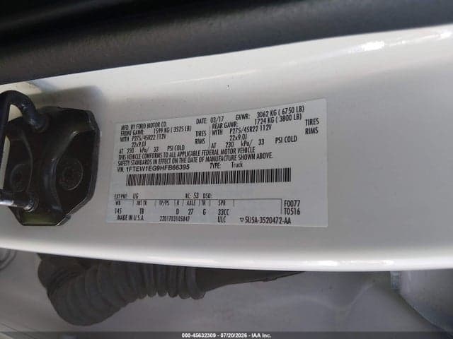 2017 FORD F-150 LIMITED 9