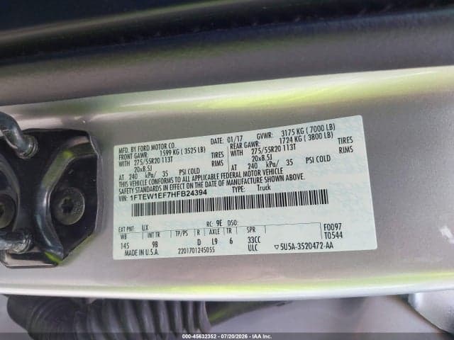 2017 FORD F-150 PLATINUM 9