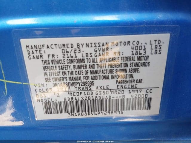 2023 NISSAN SENTRA SR XTRONIC CVT 9