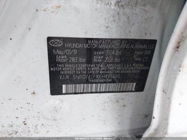 2019 HYUNDAI ELANTRA SE 9