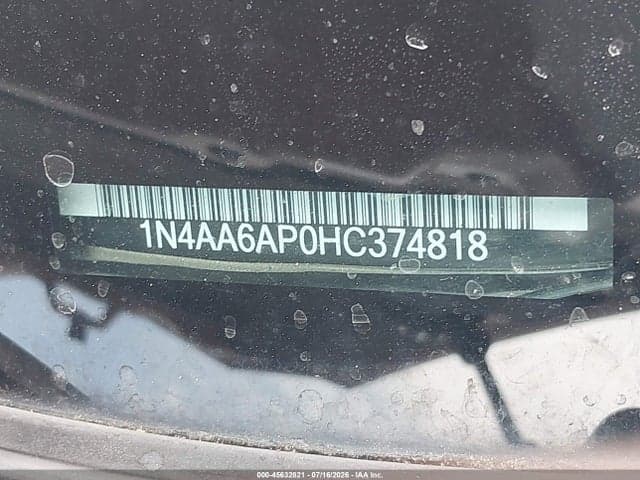 2017 NISSAN MAXIMA 3.5 PLATINUM/3.5 S/3.5 SL/3.5 SR/3.5 SV 9