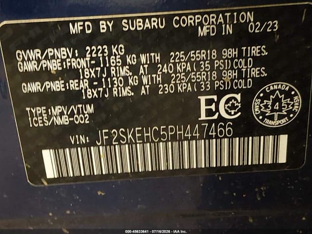 2023 SUBARU FORESTER SPORT 9