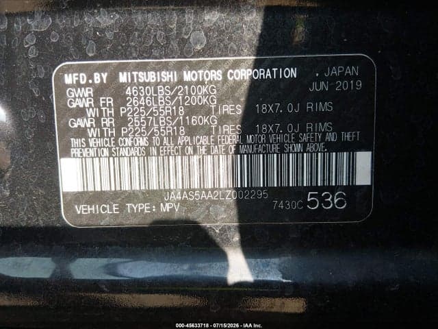 2020 MITSUBISHI ECLIPSE CROSS SE 1.5T 9