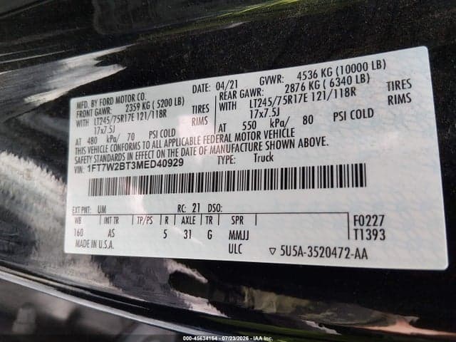 2021 FORD F-250 XL 9